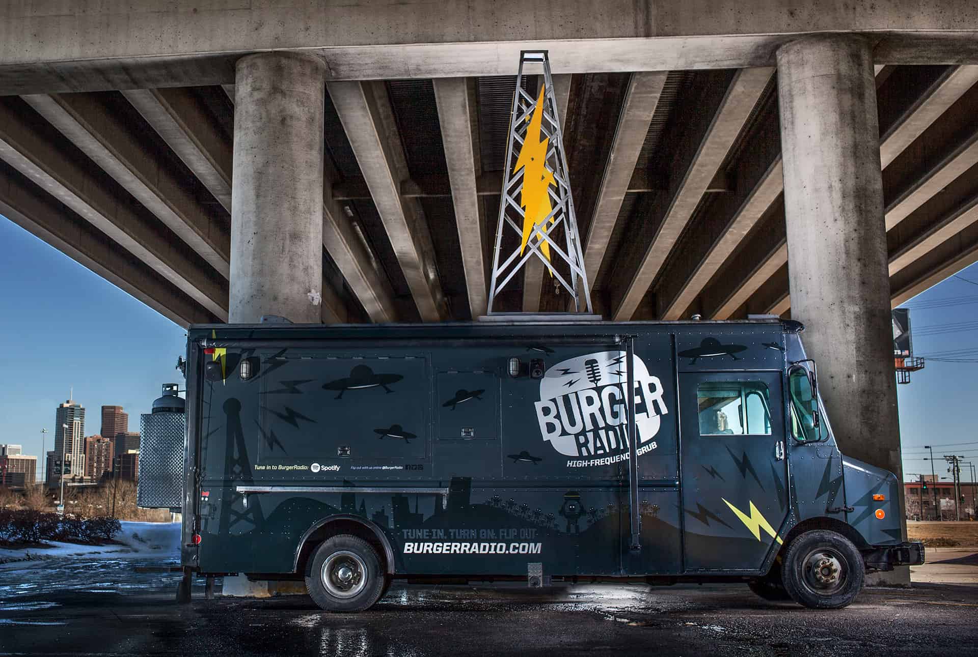 Burger Radio food truck branding and design - Vigor