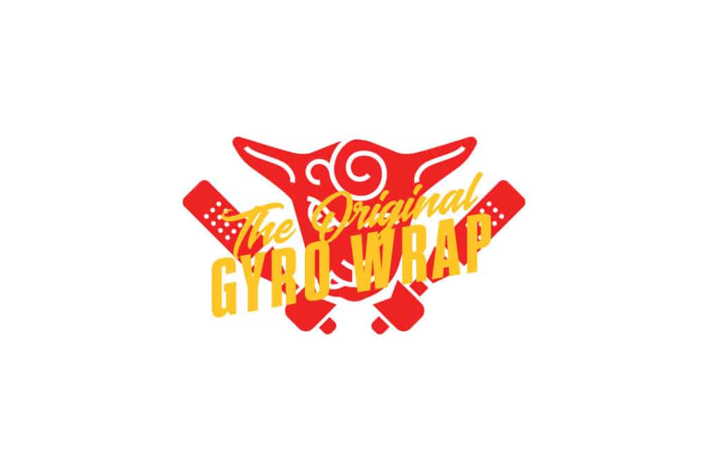 Secondary logo design for Gyro Wrap restaurant QSR