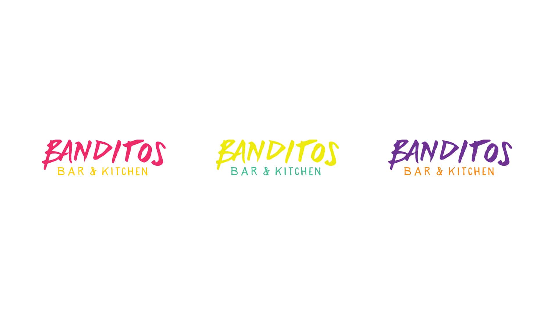 Banditos bar and kitchen rebranding and design by Vigor logo identity design