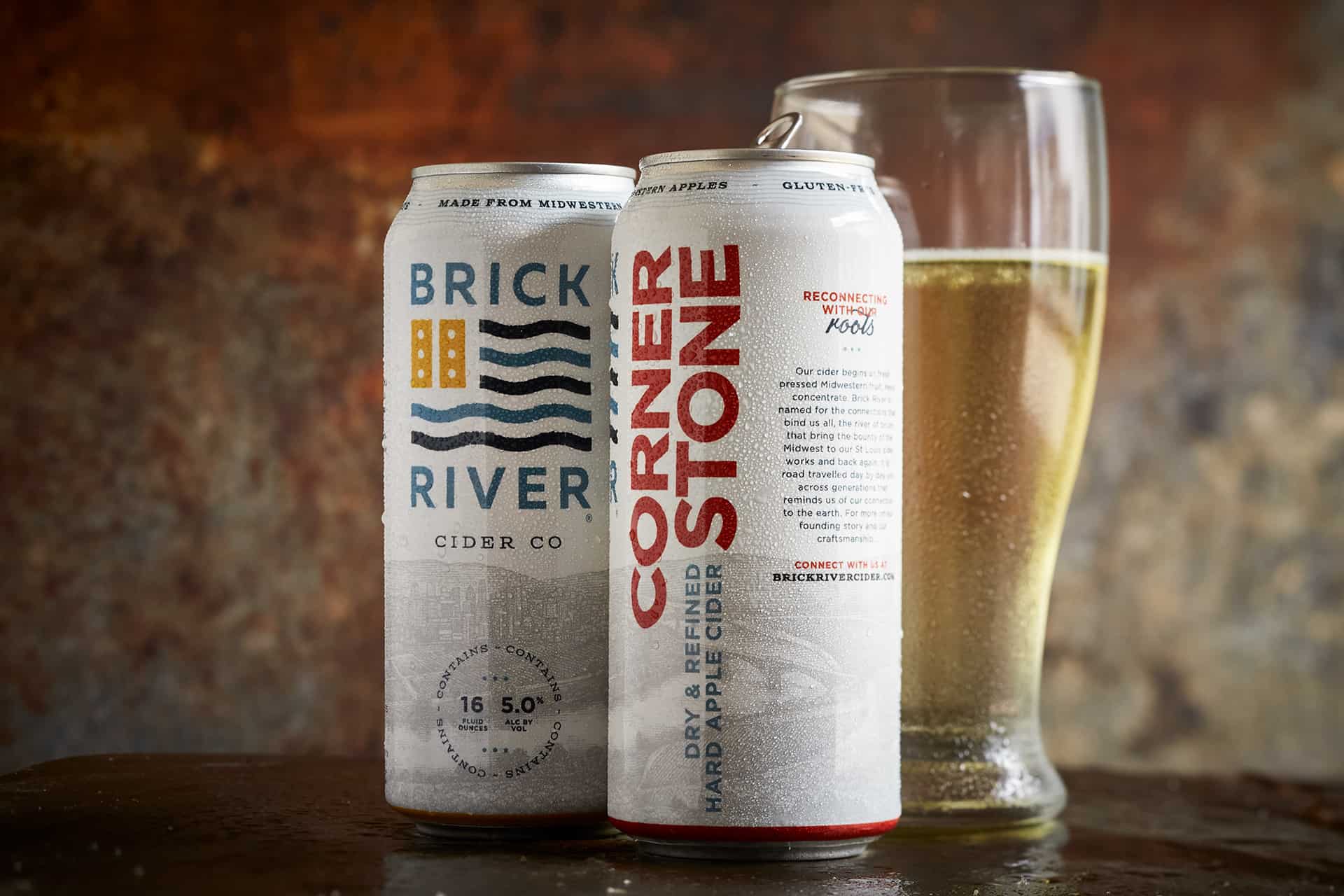 Brick River Cider branding and package design Vigor