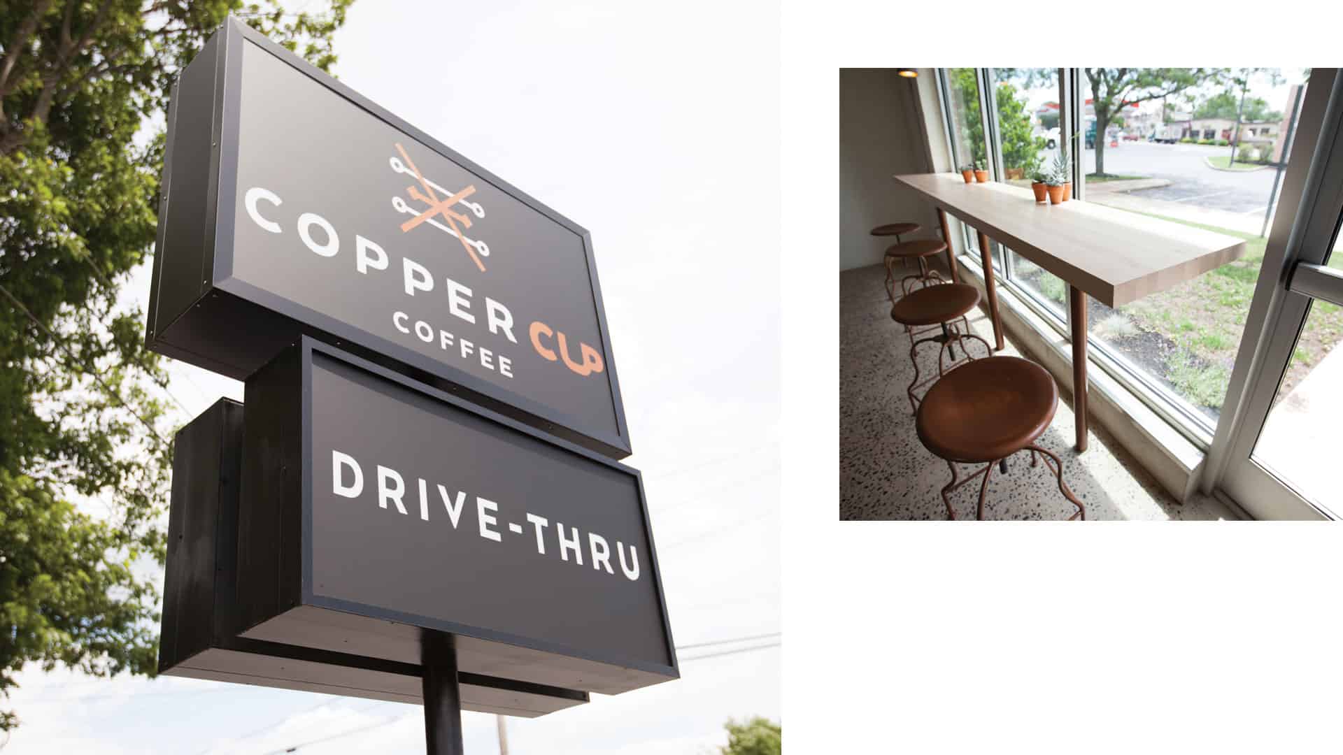 Copper Cup Coffee Company restaurant and cafe branding and concept development