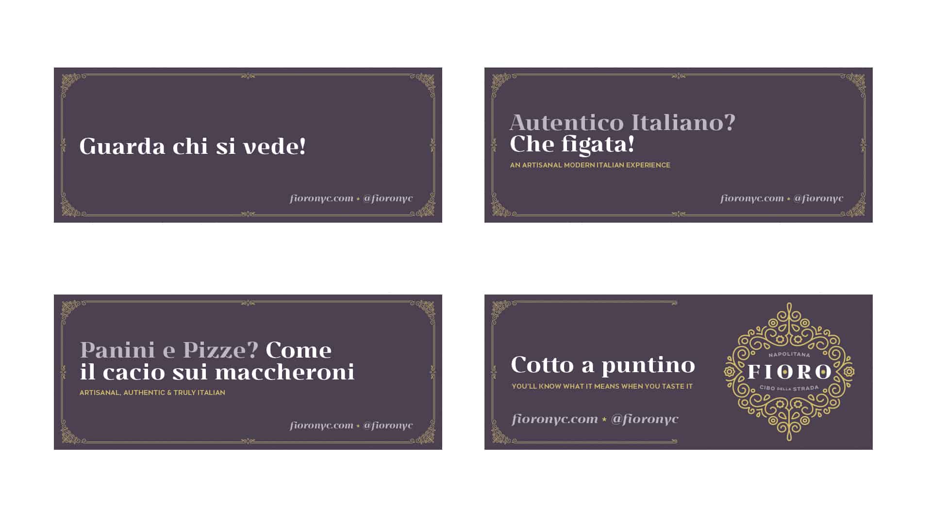 Fioro italian fast casual restaurant concept development and branding