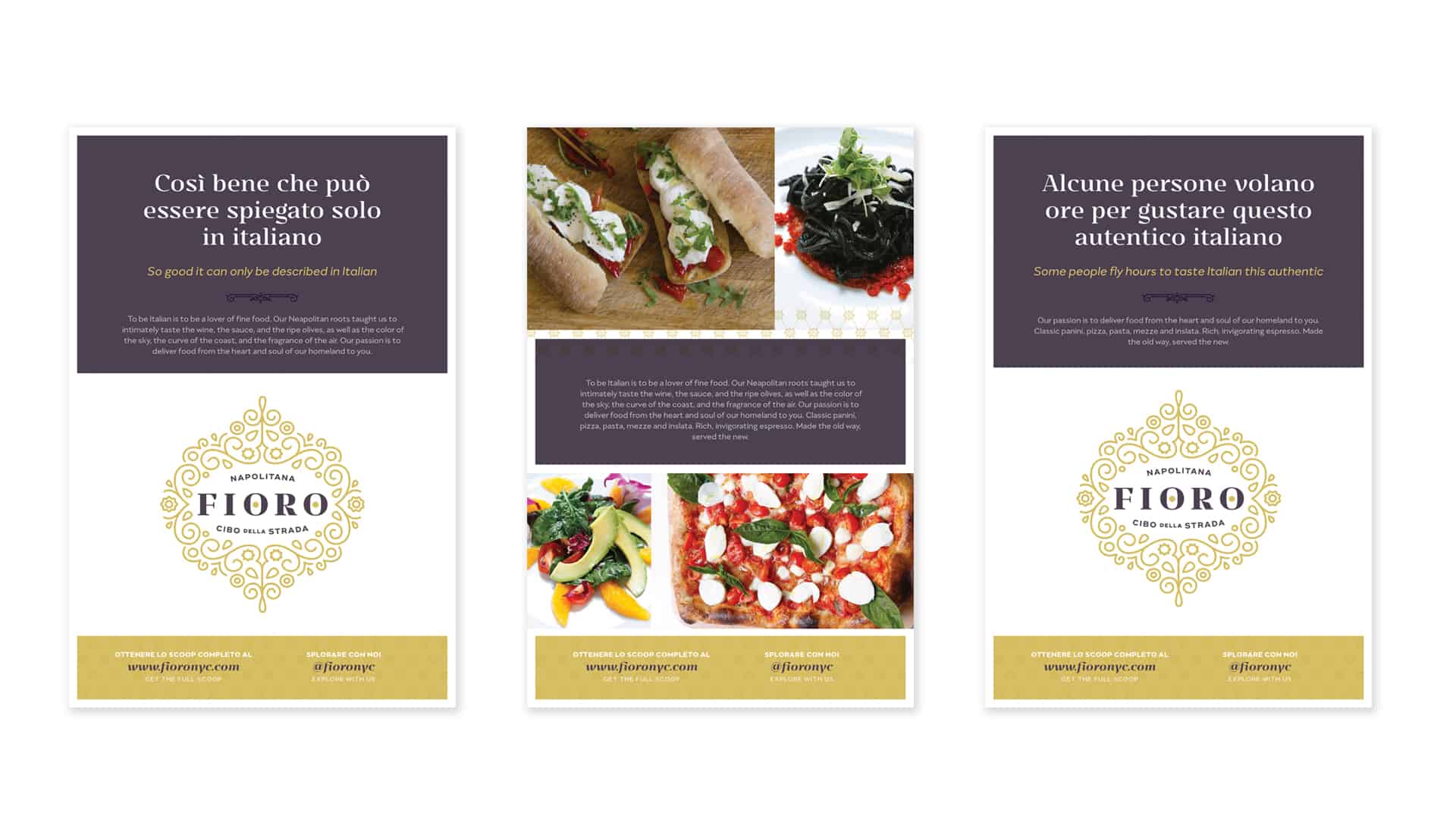 Fioro italian fast casual restaurant concept development and branding