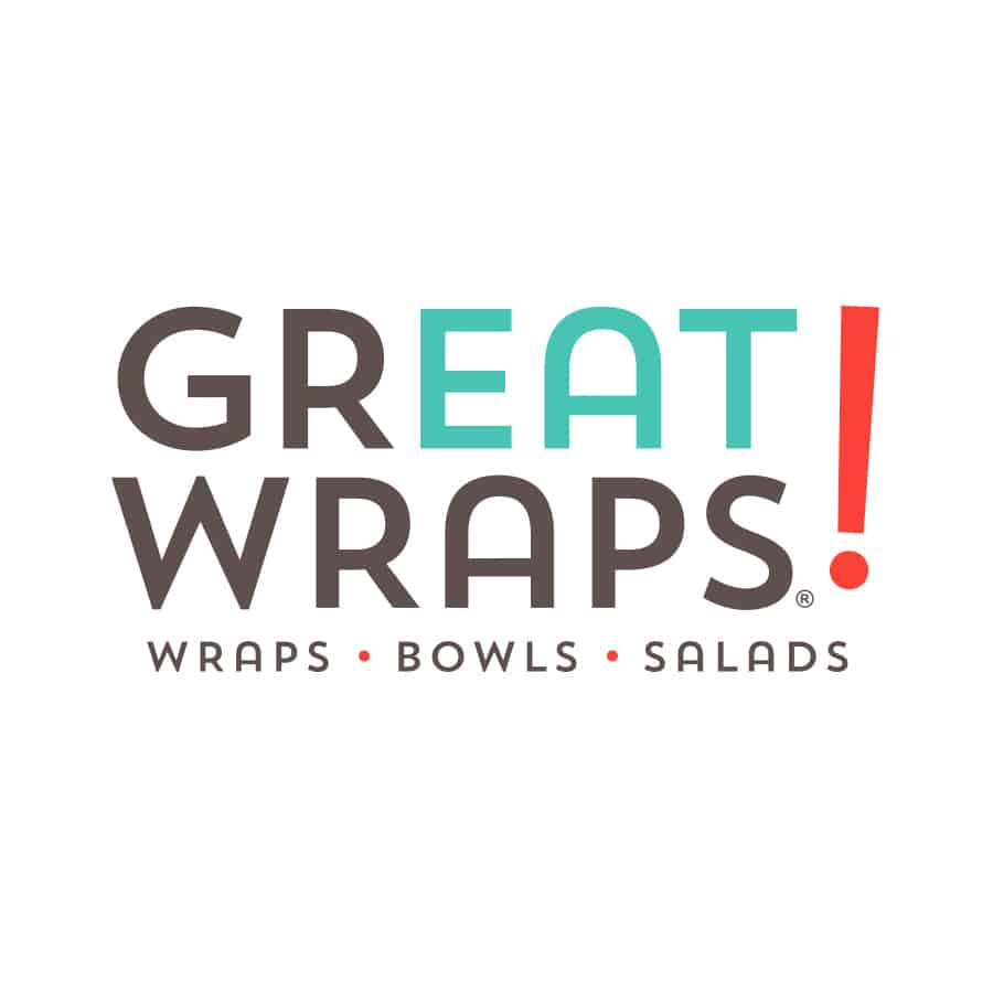 Great Wraps QSR restaurant rebranding logo design