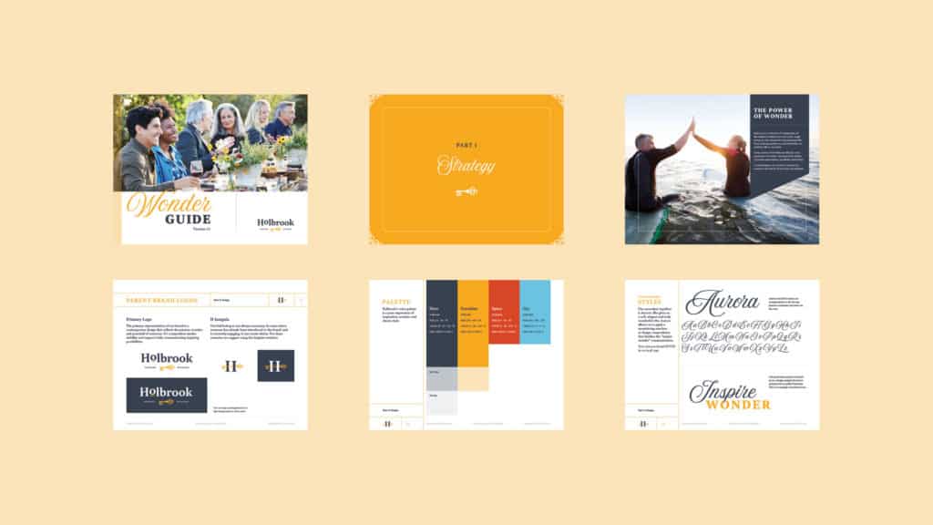 Holbrook active adult living branding and strategy design