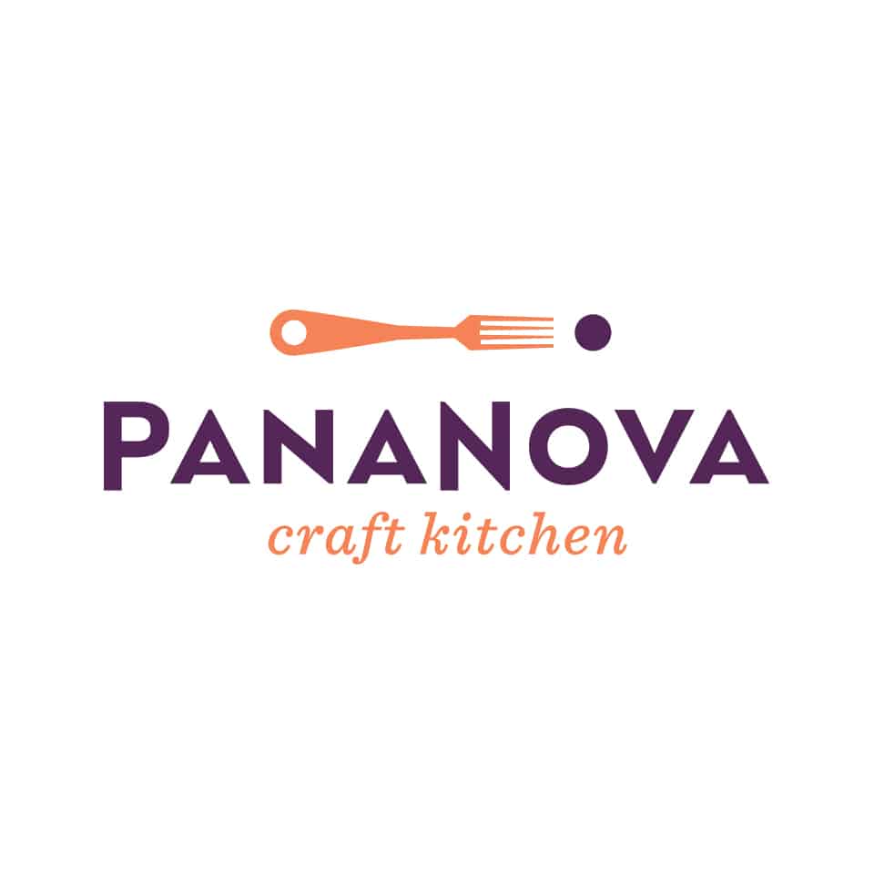 PanaNova craft kitchen fast casual restaurant branding logo design