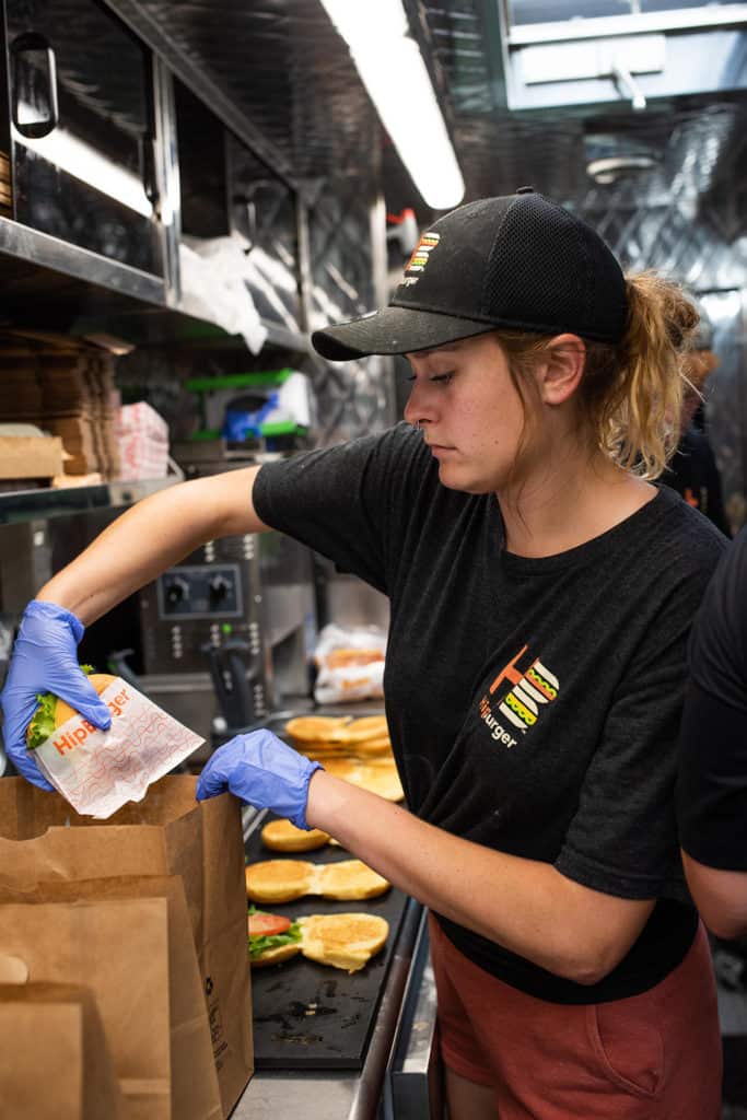 HipBurger restaurant branding foodtruck uniform design