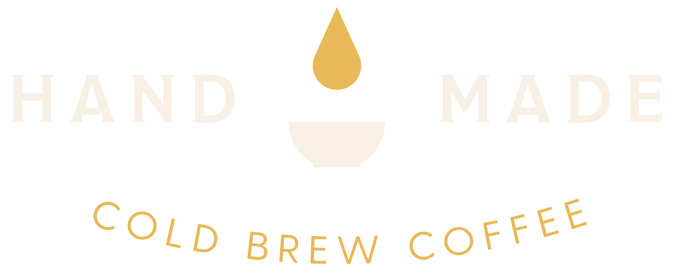 Hand made cold brew coffee logo