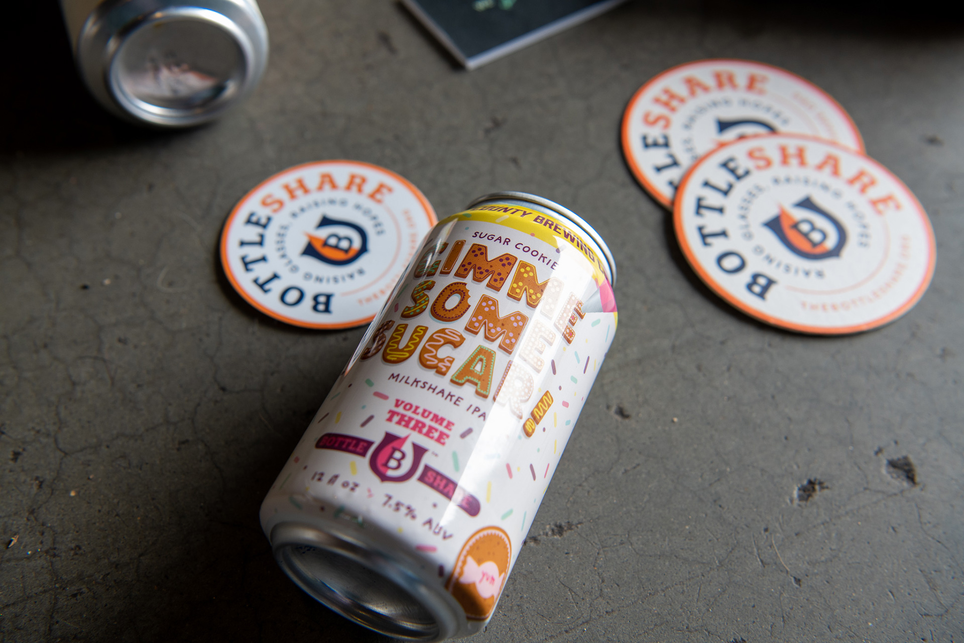 BottleShare craft beer nonprofit branding package design for beer collaborations
