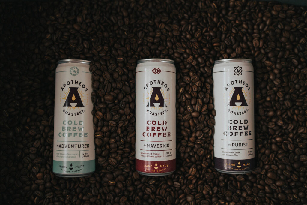 Apotheos coffee roastery branding and packaging design