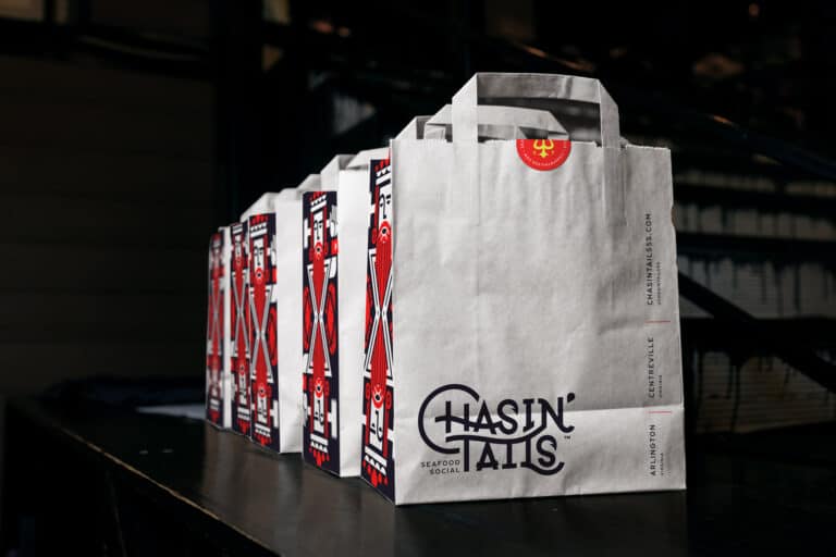 Restaurant rebranding for full service restaurant seafood, Chasin Tails